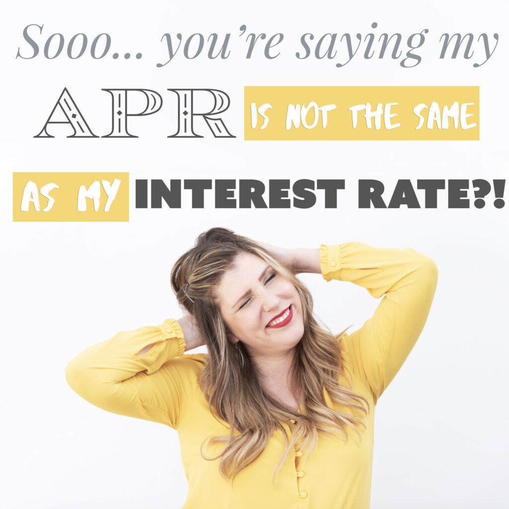The difference between APR and Interest Rate